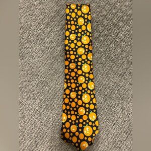 Disney Parks Adventureland Orange Bird Silk Necktie Navy Blue Tie NWT